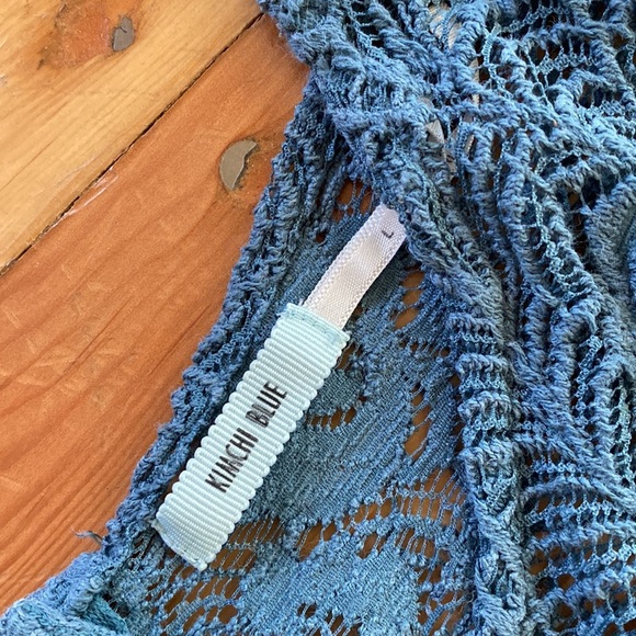 Urban Outfitters Kimchi Blue Short Sleeve Lace Top Large - Picture 4 of 4